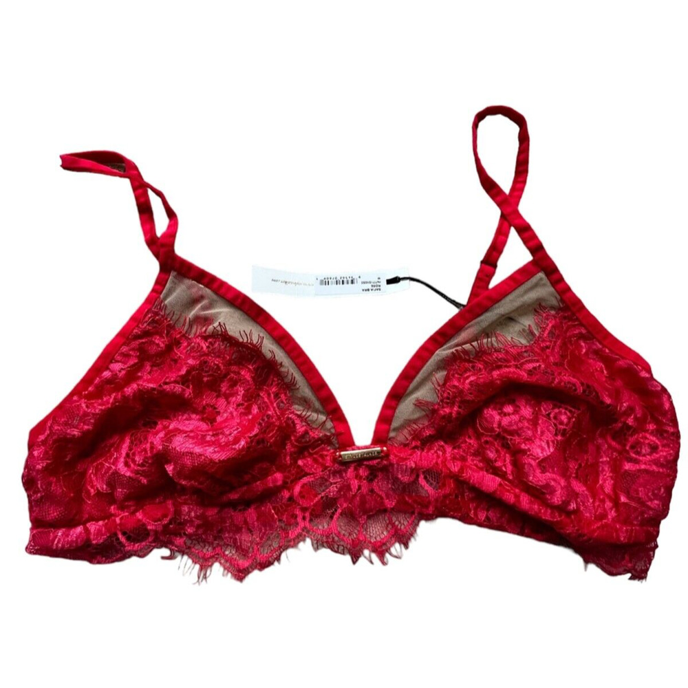 StyleStalker Ladies Safia Eyelash Lace Bra in Rose S New With Tags